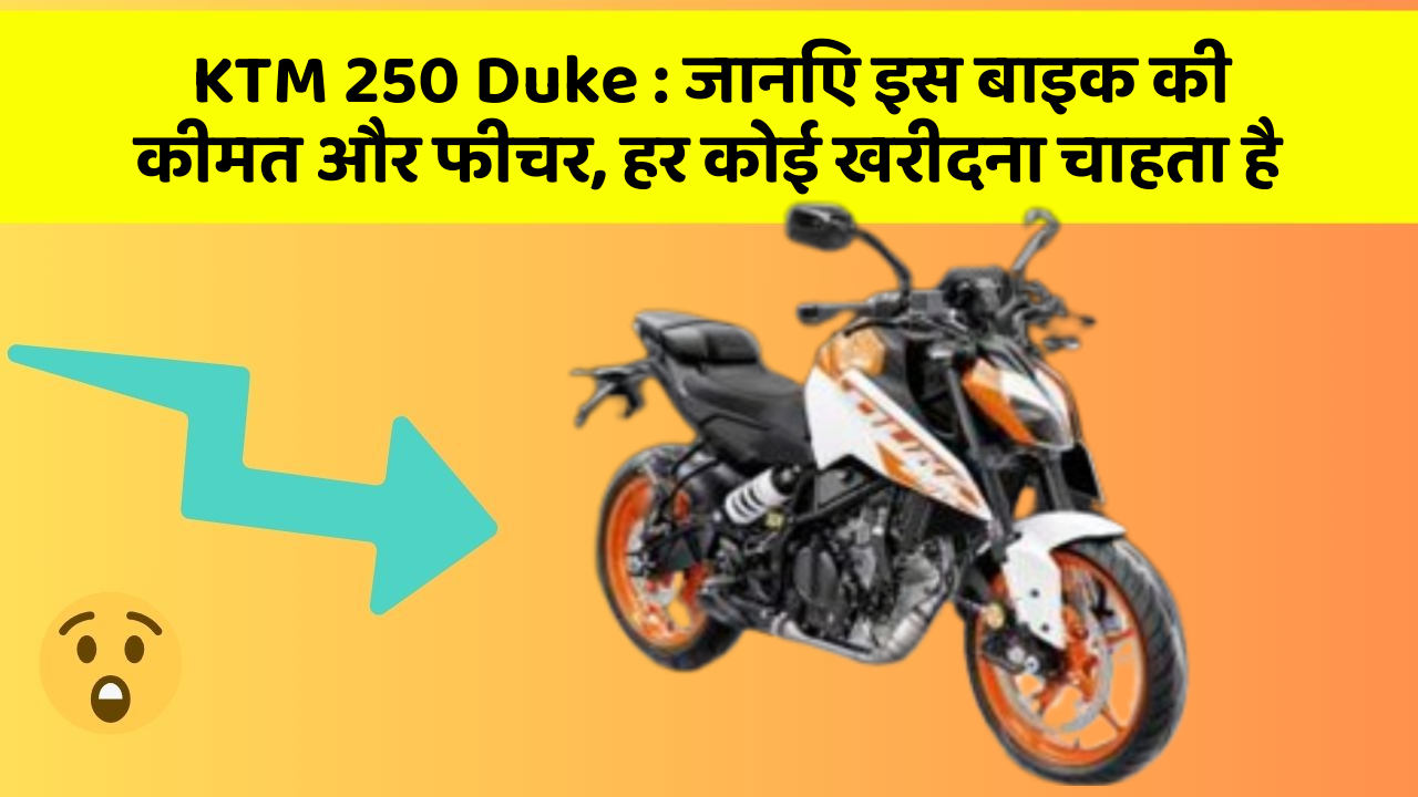 KTM 250 Duke:जानिए इस बाइक की कीमत और फीचर, हर कोई खरीदना चाहता है
